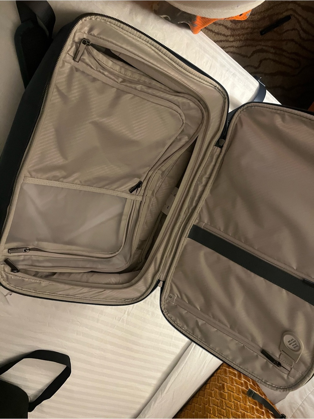 Samsonite Men's Blue-Gray Ribbed Laptop Backpack - Picture 3 of 5